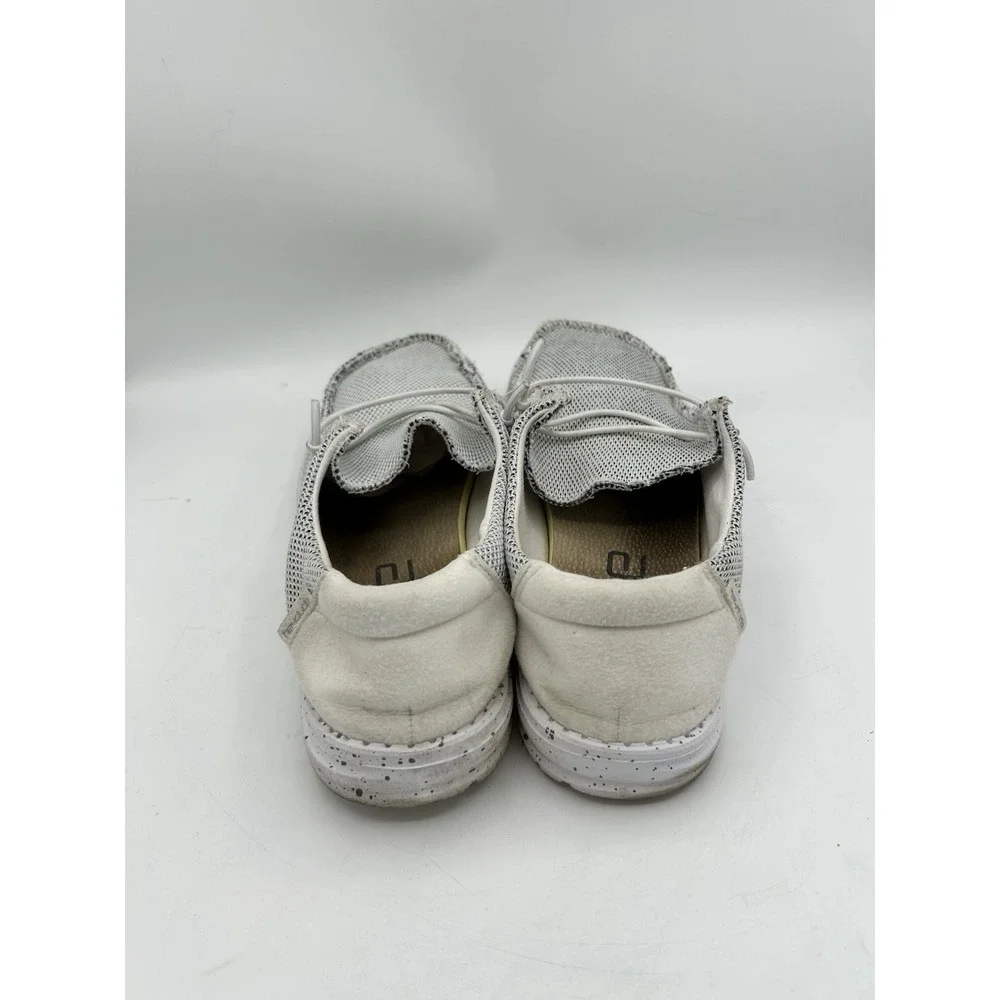 Hey Dude Wendy Stone White Slip On Comfort Shoes Women's Size‎ 8